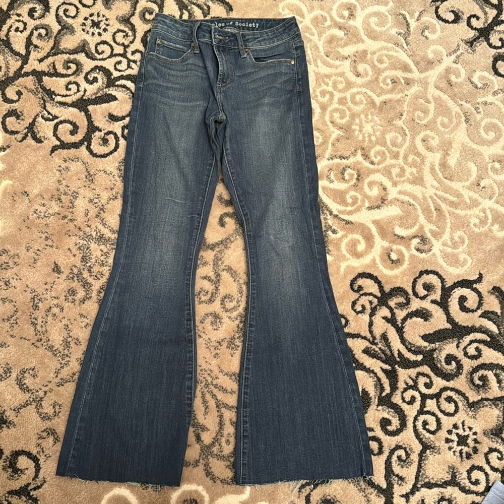 FLARE LEG ARTICLES OF SOCIETY JEANS SIZE 25